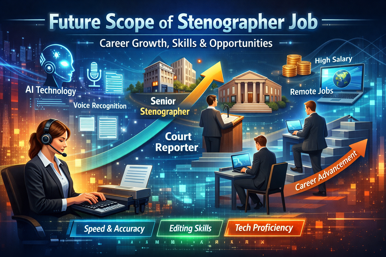 Future Scope of Stenographer Job – Career Growth & Skills